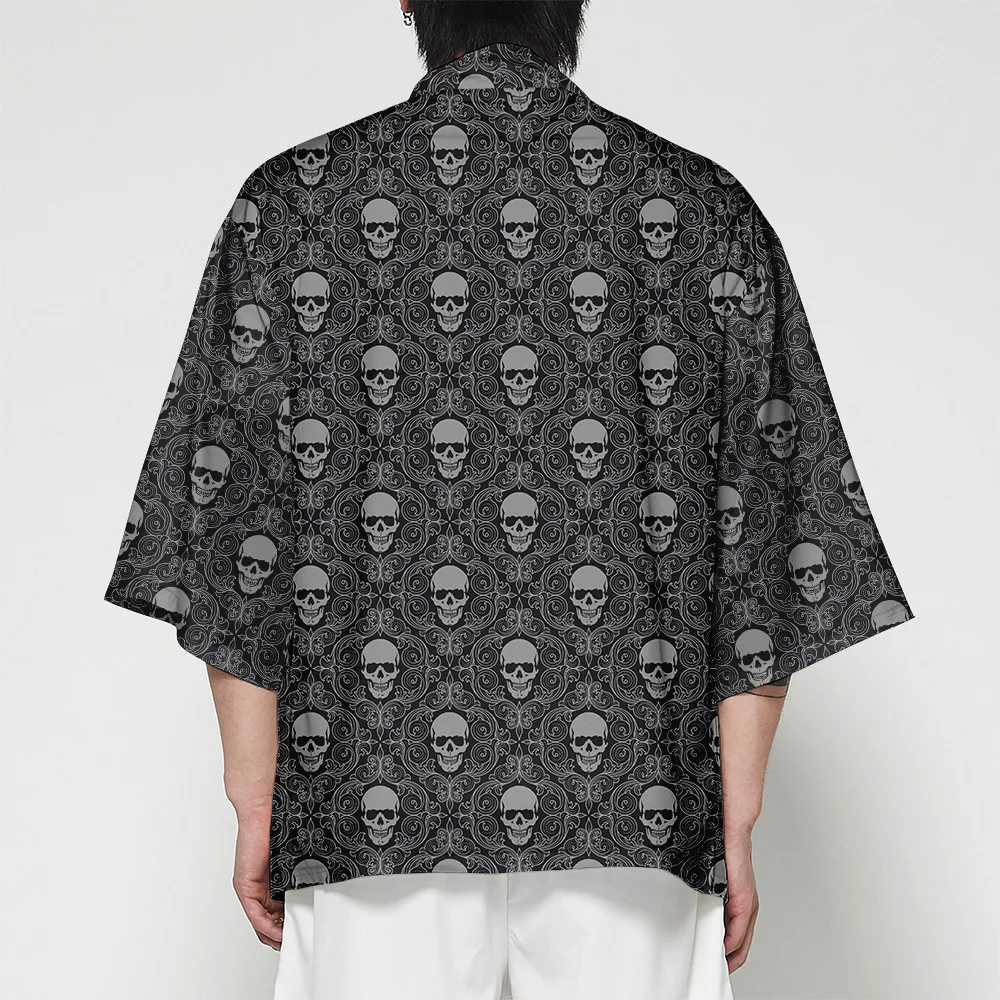 Kimono Cardigan Men Japanese Obi Male Yukata Men's Haori Short Outwear Japanese Samurai Clothing Traditional Japanese Clothing