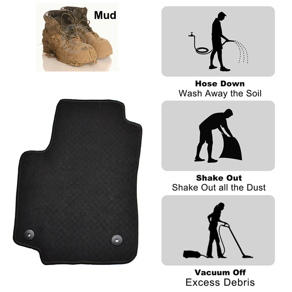 Индивидуальные автомобильные коврики для VW New Beetle 1998-2011 нейлон черный ковер лайнер 2010 2009 2008 2007 2006 2005 2004 2003