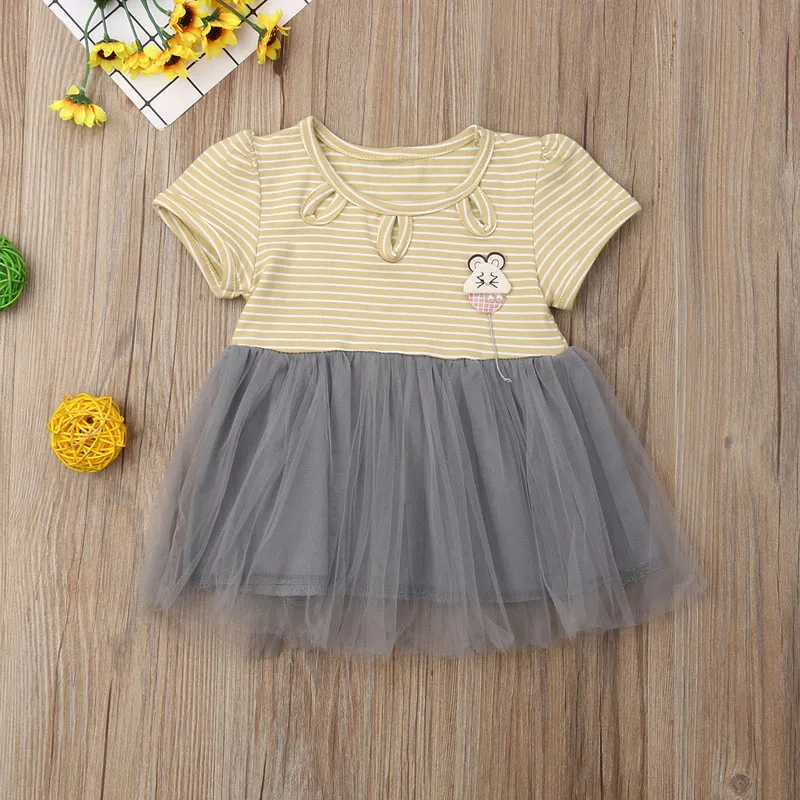 Pudcoco/платье принцессы с фатиновой юбкой для маленьких девочек детское