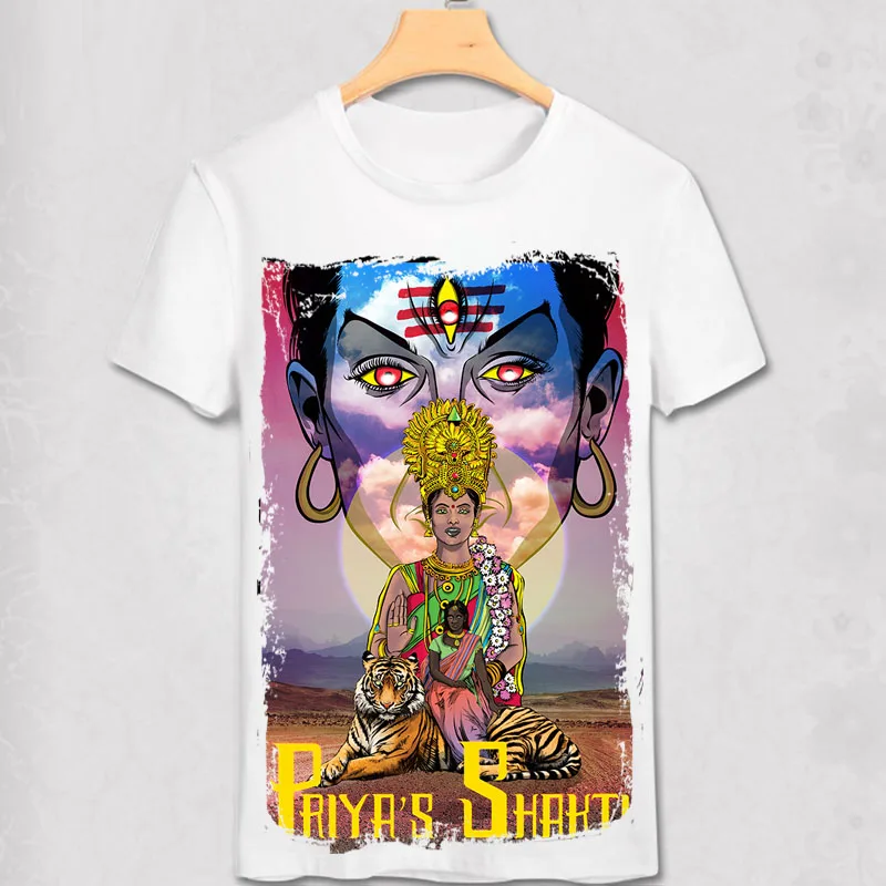 Новое поступление индийская Подлинная футболка приталенная God Bless Protect идеальная