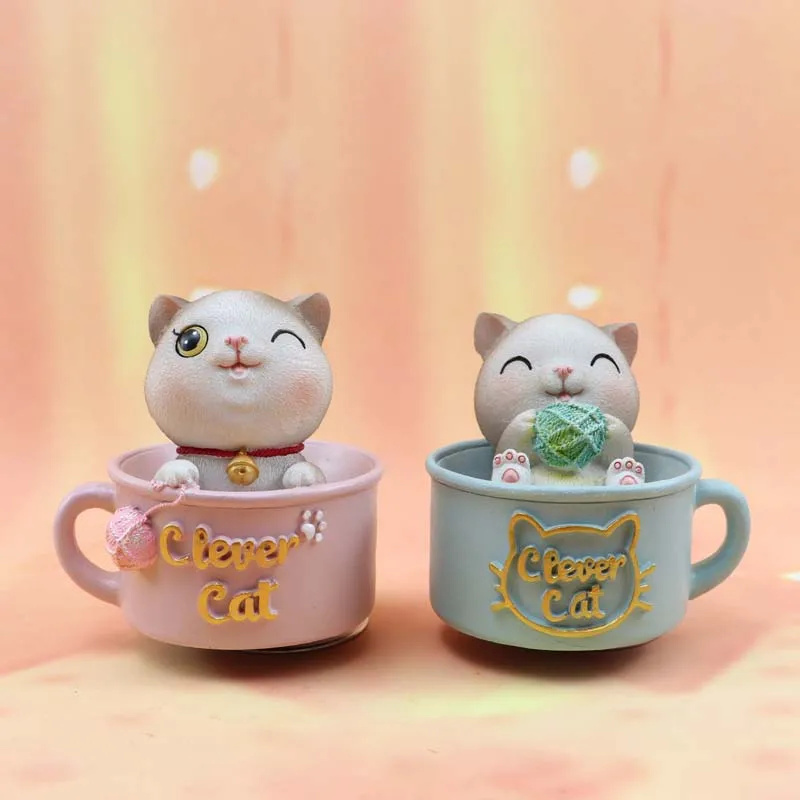 Милые Мультяшные куклы кошки Автомобильные украшения с музыкой креативные