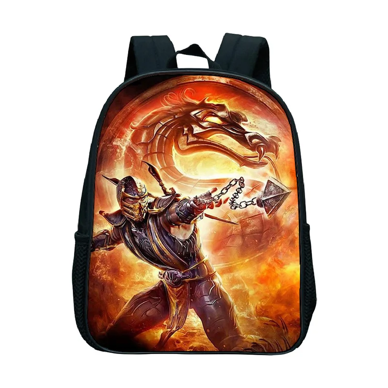 Скорпион в mmoral Kombat X маска школьные сумки для детей мини книга Mochilas красивый узор для малышей детский сад рюкзак