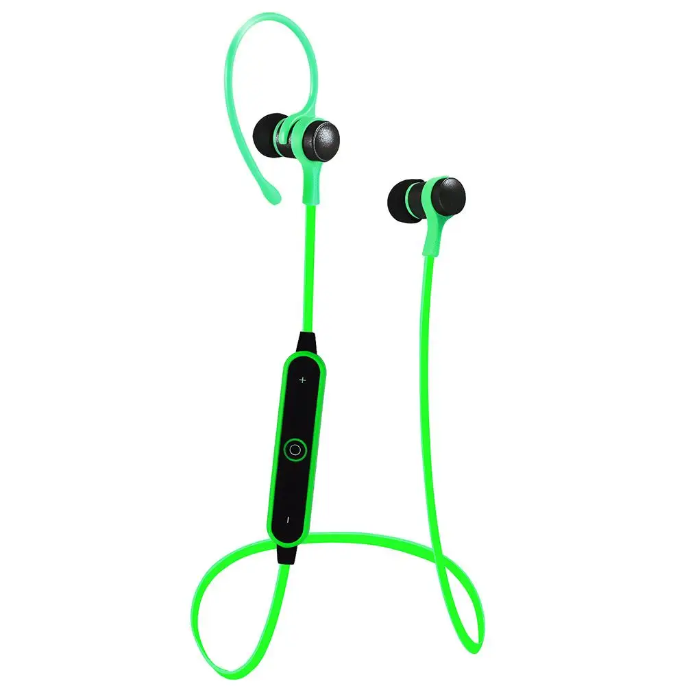 Bluetooth наушники Беспроводной Спорт бас с микрофоном для Android Ios Ушные крючки Тип