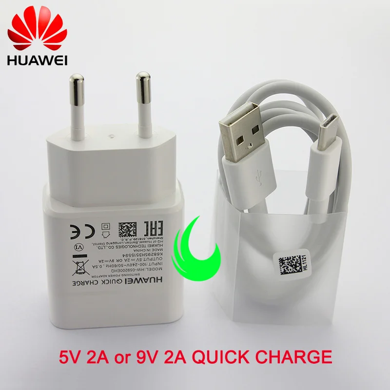 5 шт. huawei P20 lite зарядное устройство QC 2,0 Быстрый 9 В 2A адаптер быстрой зарядки USB кабель P10 P9 Plus Honor 9 8 mate 10 Pro Nova 23