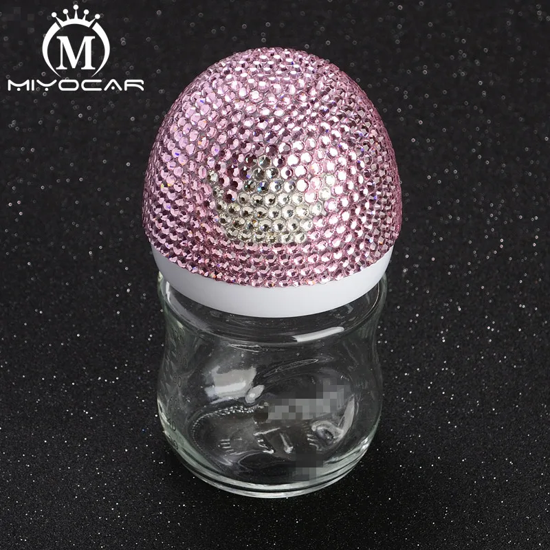 MIYOCAR Bling милая розовая и белая корона 120 мл стеклянная бутылочка для кормления и блестящая корона соска для детского душа подарок