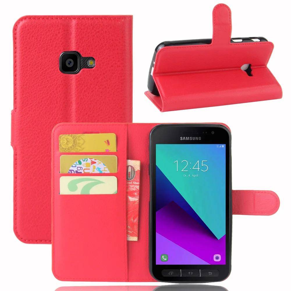 Роскошный кожаный чехол книжка из искусственной кожи для Samsung Galaxy Xcover 4 G390F