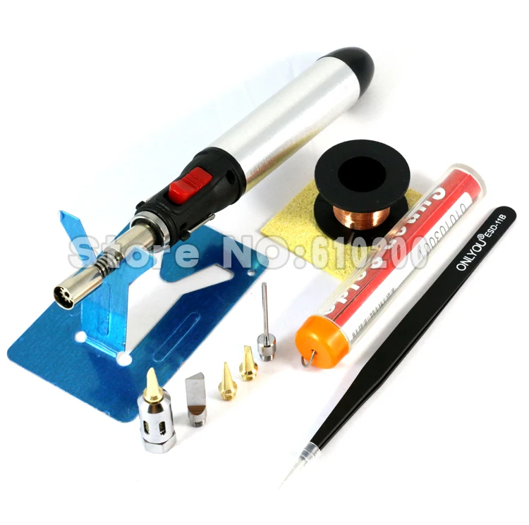 Комплект газового паяльника с аэрозольным пламенем и Бутаном ручка пламенным