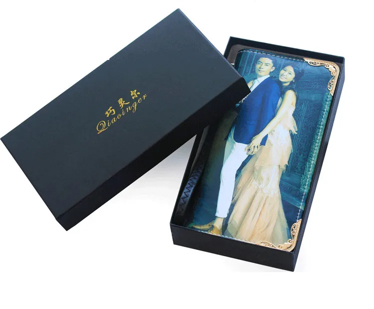 Private custom exclusive DIY wallet female long zipper gift bag handbag photos picture free print customized personality wallet