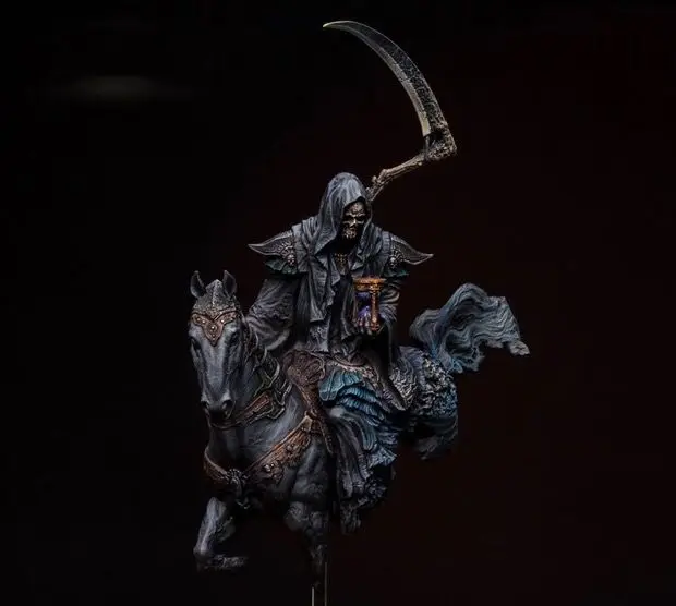 1/20 весы 90 мм портативная лампа душ grim Reaper (включая лошадей) Неокрашенная модель из