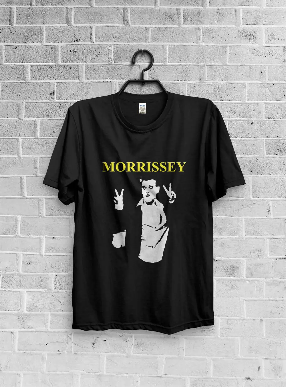 Gildan Винтажная Футболка 90 s MORRISSEY редкая Мужская черная футболка унисекс с