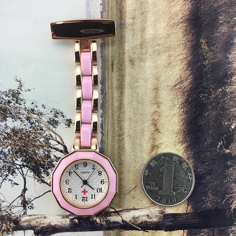 ALK VISION Nurse watches fob Pocket Watch nursing gift digital pink rose gold silver Brooch Doctor relogio medical clock |