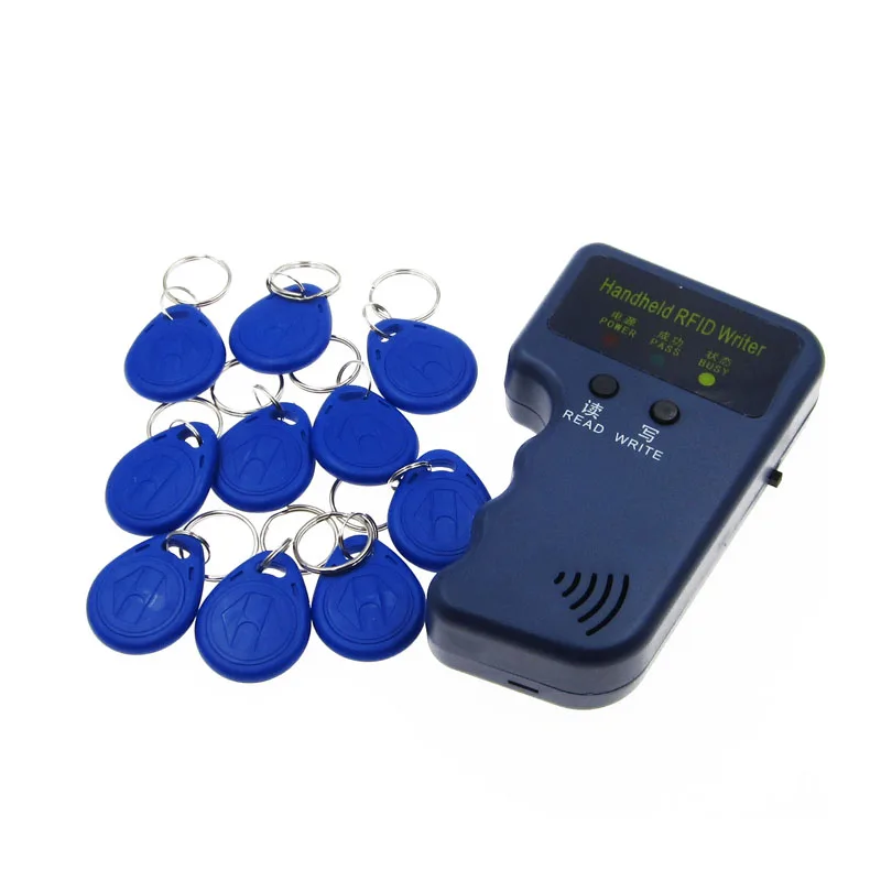 125KHz Handheld RFID Copier Writer Reader Duplicator With 10pcs keychains | Электроника