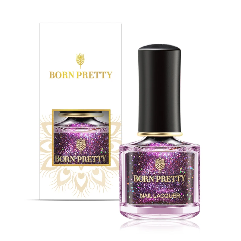 BORN PRETTY 6 мл голографический кошачий глаз лак для Ногтей Сияющий лазер лак для ногтей маникюрный дизайн