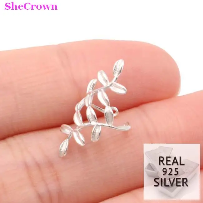Зажим для ушей из серебра 2018 пробы в виде цветка|925 silver earrings|silver wedding earringswedding earrings |
