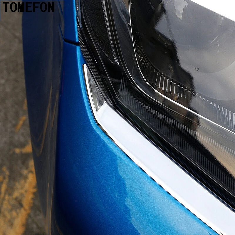 Передняя фара TOMEFON ABS хромированная Накладка для бровей автомобильные аксессуары
