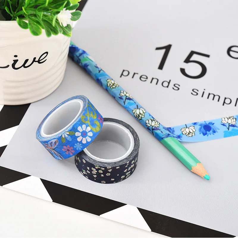 5 м креативные небесные звезды луна снег серебро золото фольга васи лента DIY