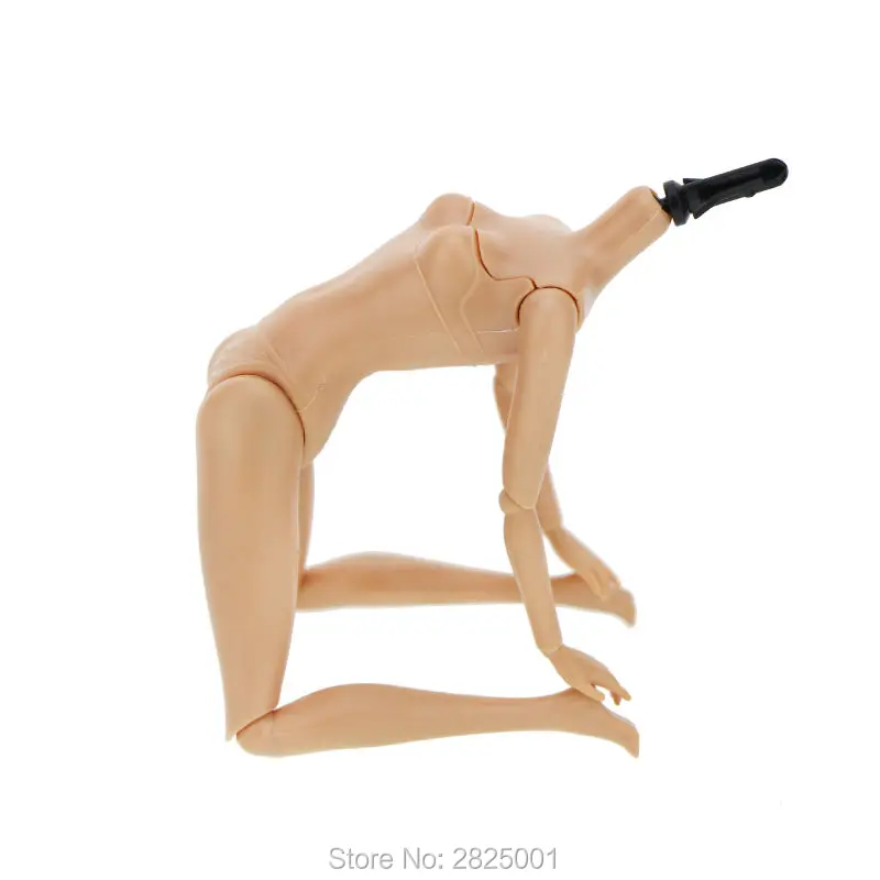 1х отличное качество голая 12 шарнирное тело куклы + модные светлые прямые волосы