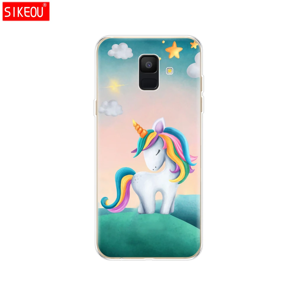 12062 Силиконовый чехол для samsung Galaxy A6 чехол Dual SIM SM A600 A600F для samsung A6 plus A605 A605F чехол защитный чехол - Цвет: 12062
