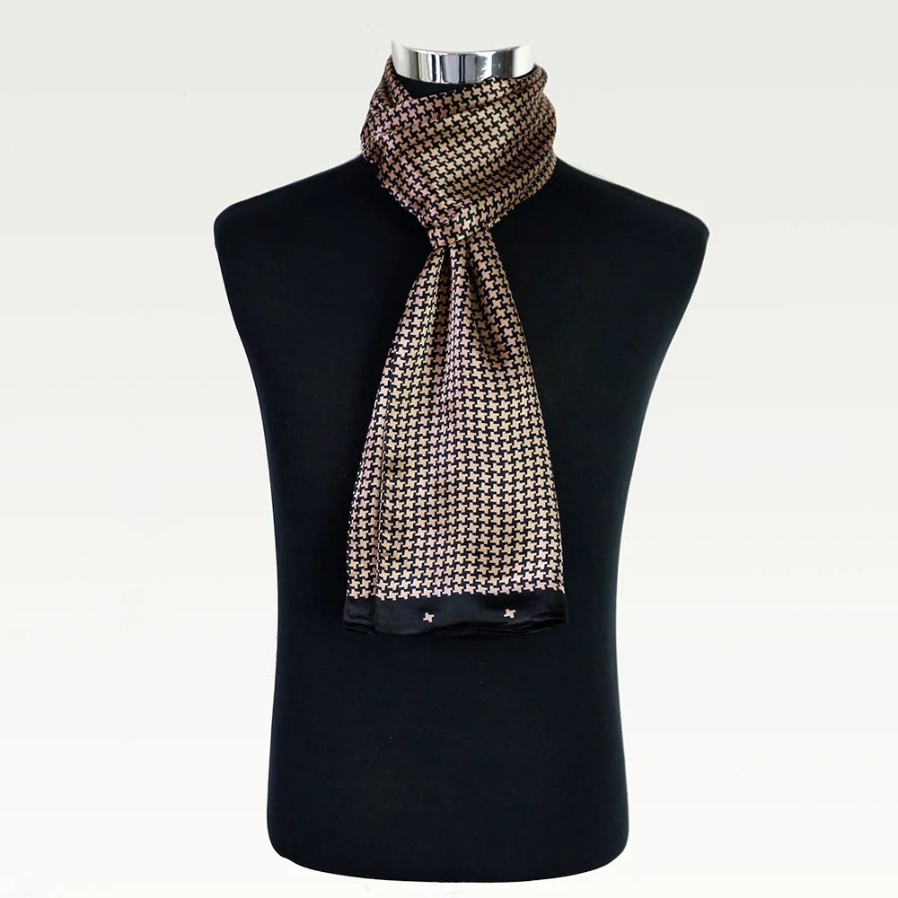 Шарф атласный мужской длинный шарф из 100% шелка 32x170 см|long scarf|scarf factoryscarf wholesalers |