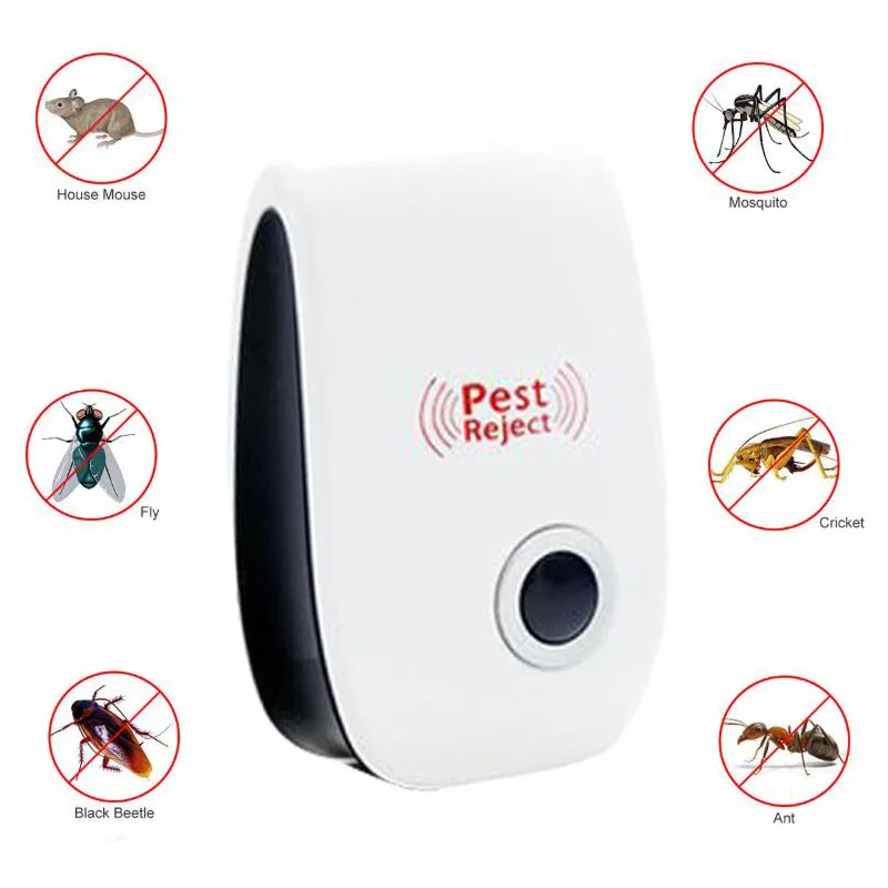 Electronic Ultrasonic Mouse Killer Cockroach Trap Insect Mosquito Repeller Rats Spiders Practical Pest Control Device |