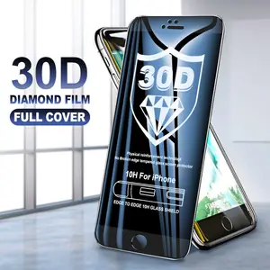 Защитное стекло с изогнутыми краями 30D для iPhone 7, 8, 6, 6S Plus, X, XR, XS Max