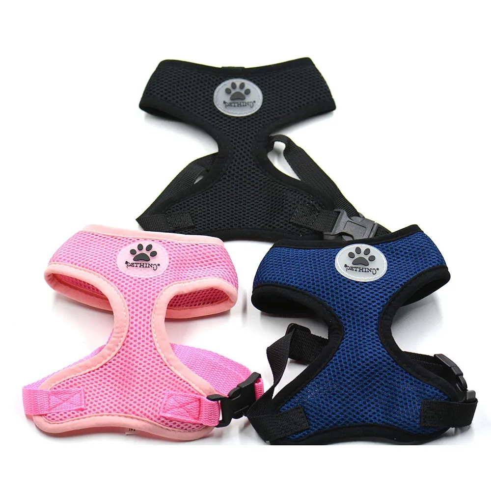 

Лидер продаж, сетчатая подвязка для собак с лапой, брендовая подвязка для собак Easy Walk, Регулируемая мягкая дышащая подвязка для маленьких фо...