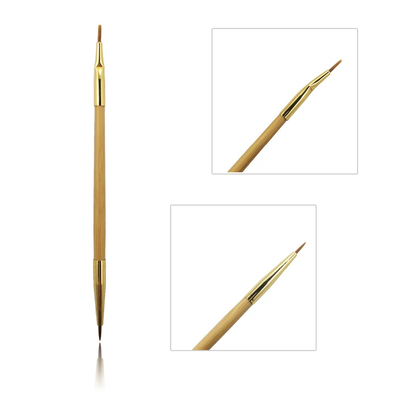 Профессиональные косметические двусторонние кисти для макияжа тени век