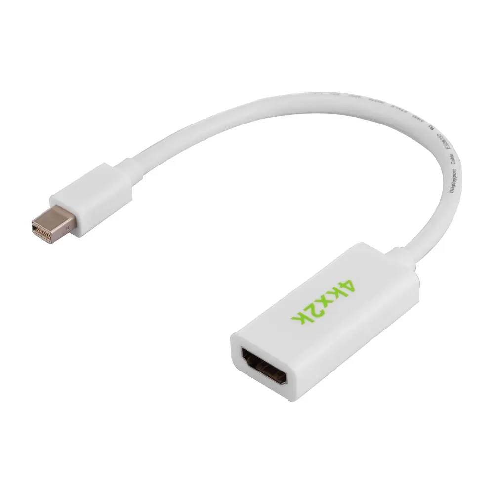 Оптовая 250 шт. mini displayport dp к hdmi кабель адаптер мужчин и женщин конвертер thunderbolt для