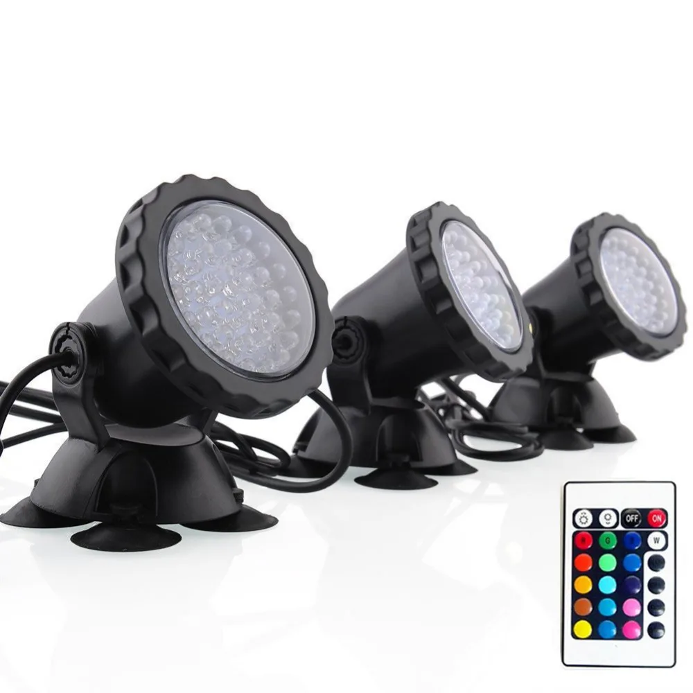 IP68 RGB LED подводный погружной Точечный светильник Ландшафтная лампа для сада