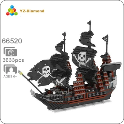 Титаник Карибский пират парусный спорт от Black Pearl с рисунком парохода 3D модель DIY