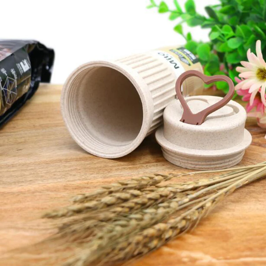 Натуральная соломенная пластиковая бутылка для воды кружка кофе и чая 350 мл