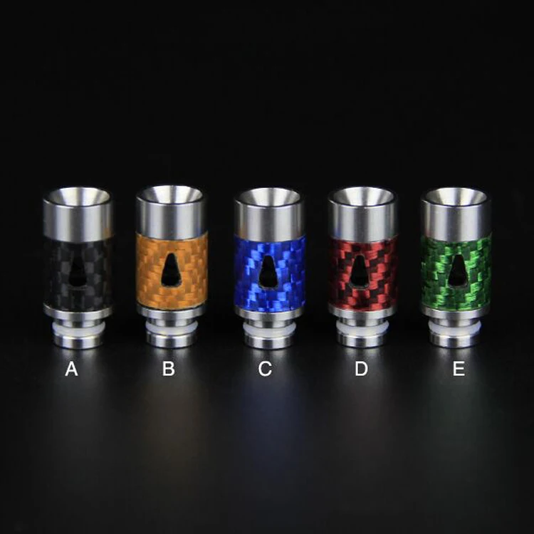 

Carbon fiber&Stainless steel 510 drip tip mouthpiece for vape tank/RDA/RBA/RTA