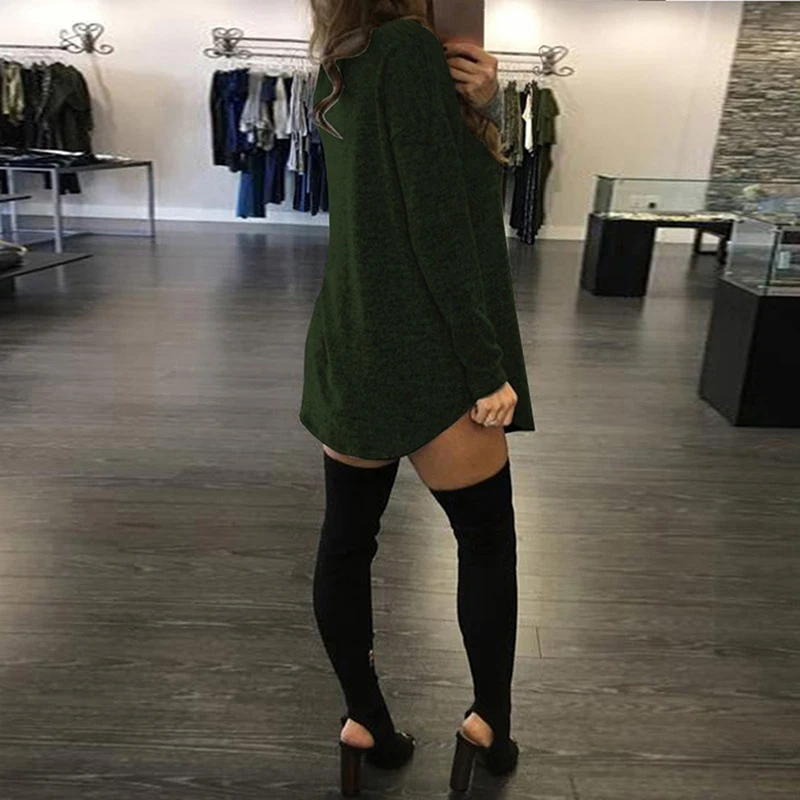 Новое весеннее женское платье сексуальное открытое Vestidos с длинным рукавом