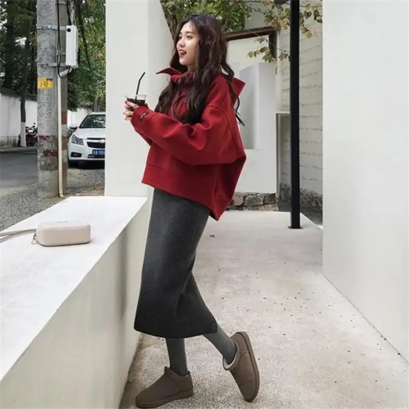 Vrouwen Chandal Mujer Completo 2 Piezas Vetements для женщин осень зима Hiver свободные топы
