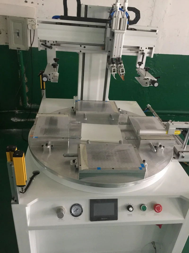 

automatic serigraph single color label printing machine glass sheet screen printer made in china