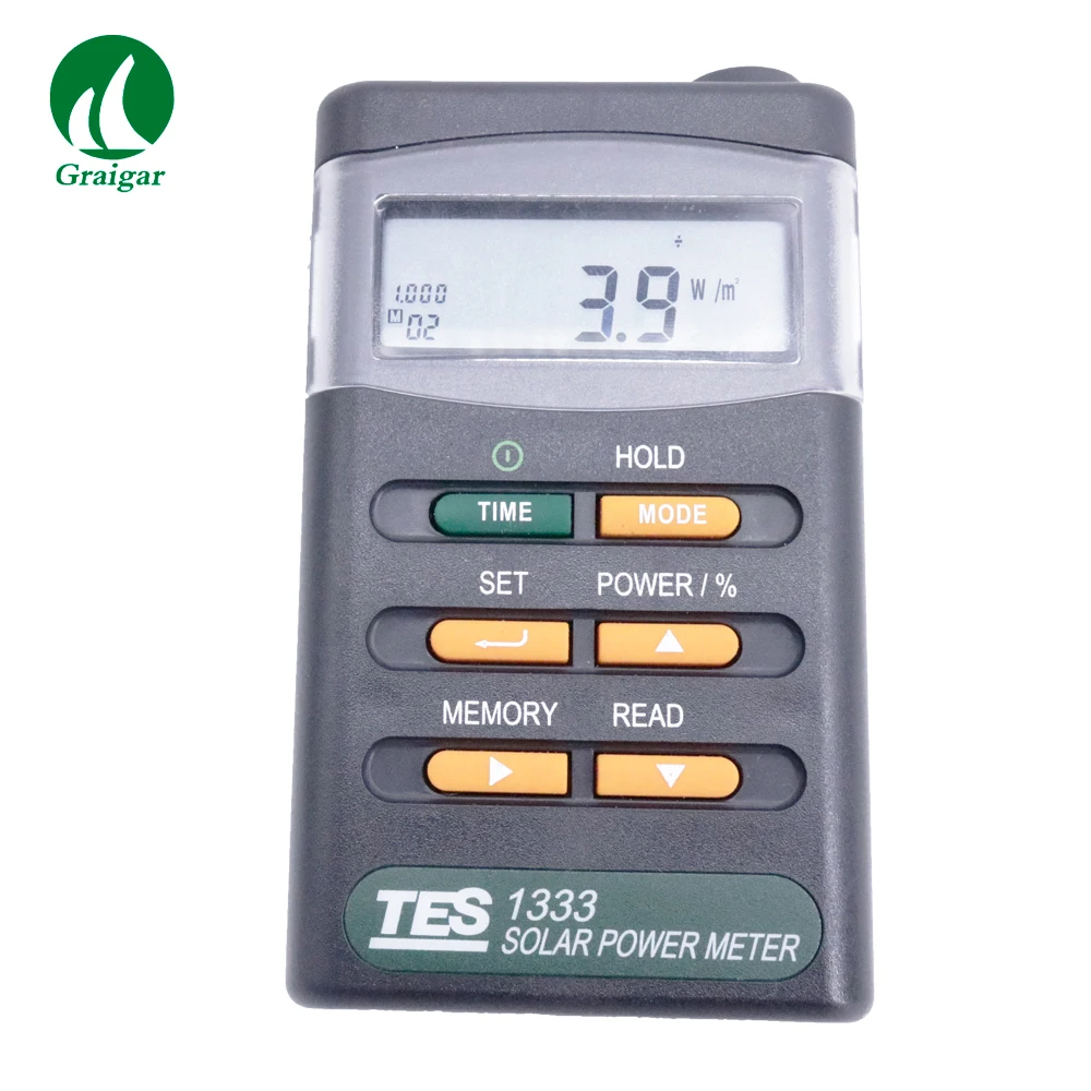 

Protable Solar Power Meter Digital Radiation Detector TES-1333 Range 2000W/m