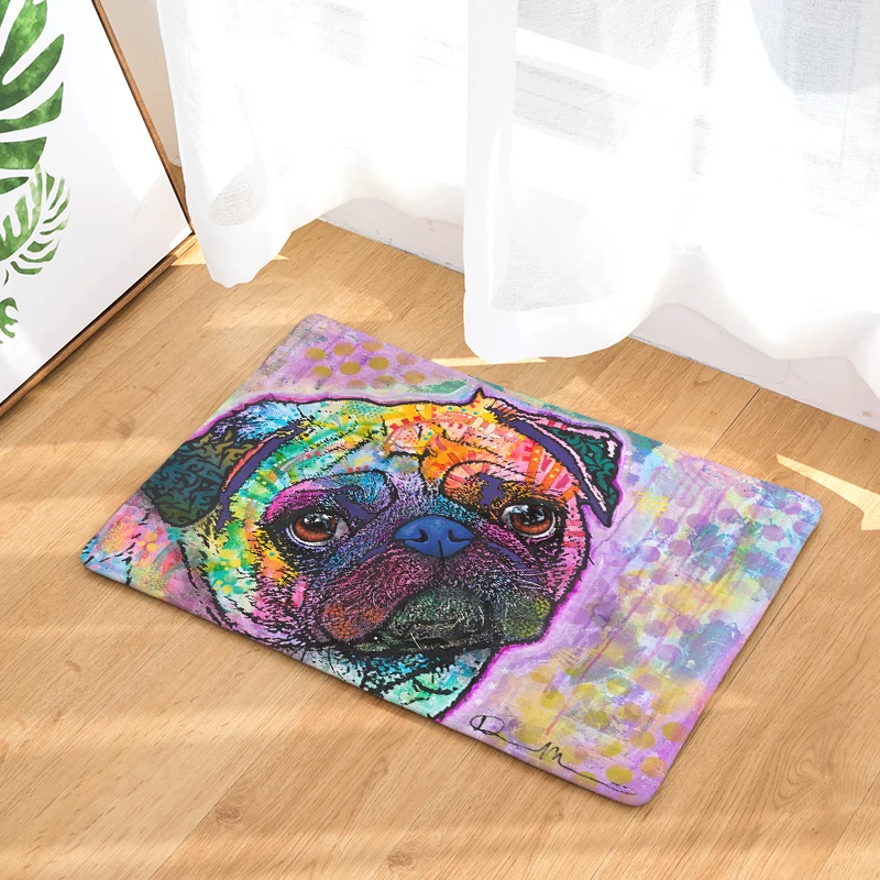 Приветственный напольный коврик с 5 рисунками фланелевый ковер для гостиной