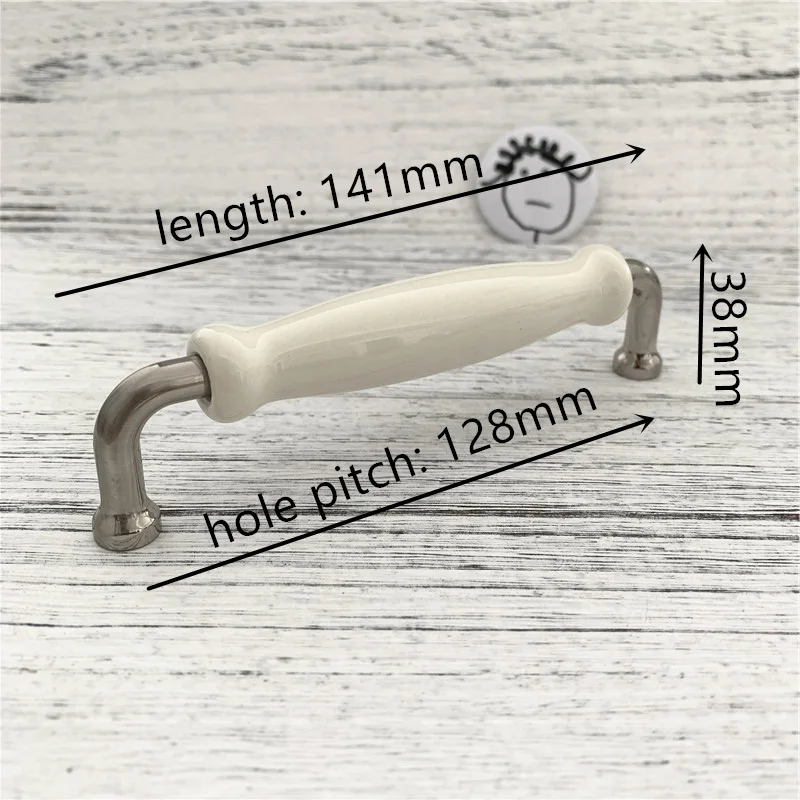 

Ручки для шкафов LCH кремово-белые керамические