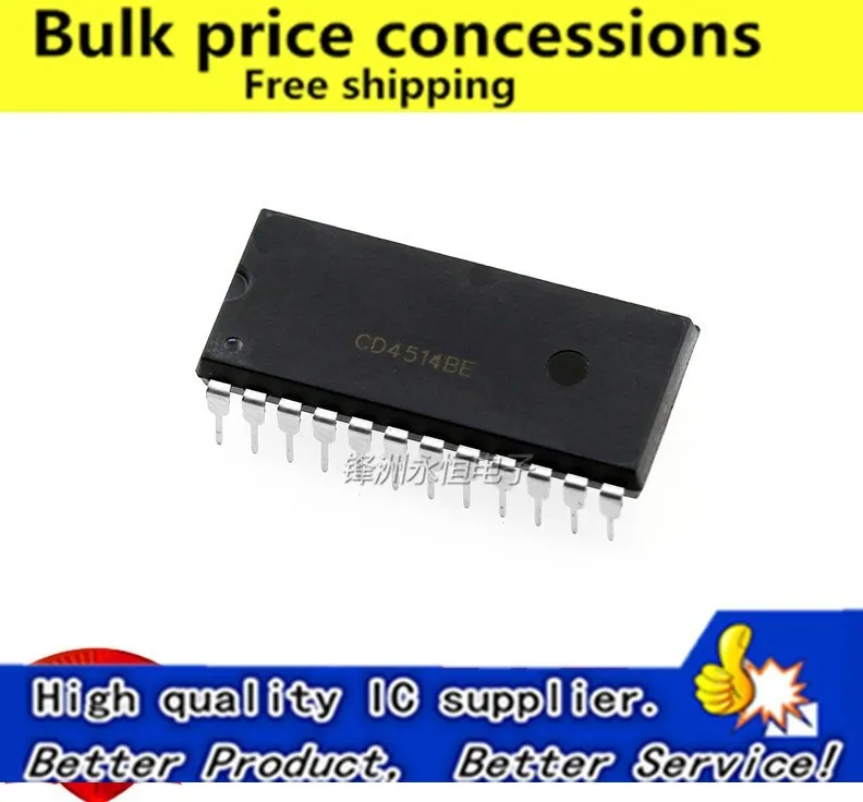 

Free Shipping 50pcs/lots CD4514 CD4514BE CD4514BCN DIP-24