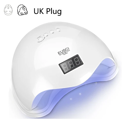 SUN5 Blue Light UK EUSCI SUN5 УФ лампа светодиодный лампа для ногтей Сушилка для ногтей для всех гели от солнца светильник инфракрасного зондирования 10/30/60s Timer смарт-лампа для маникюра - Цвет: SUN5 Blue Light UK