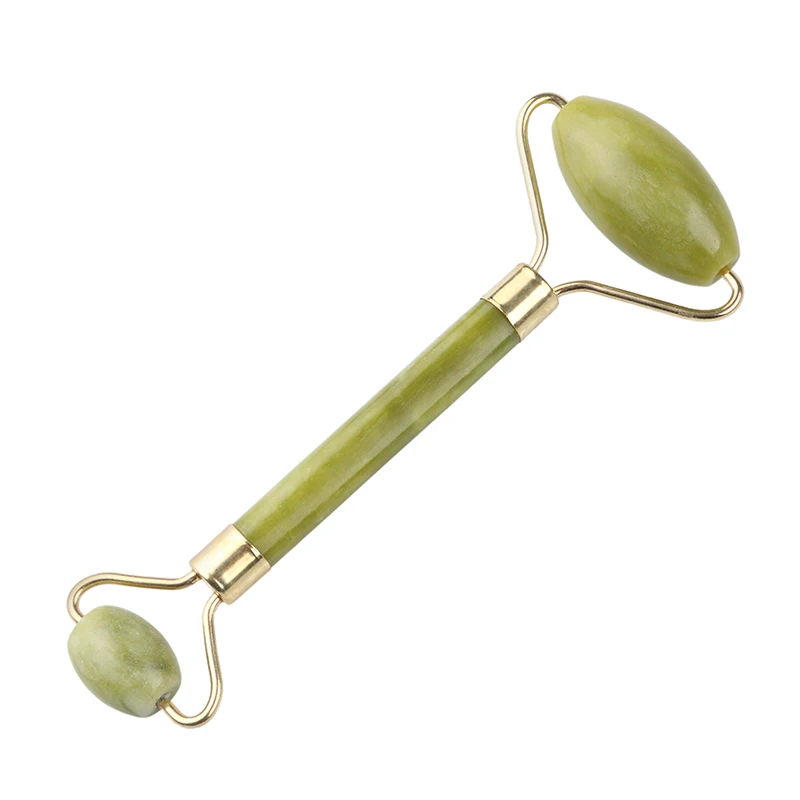 Натуральный косметический массаж лица Нефритовый ролик тонкий массажер для