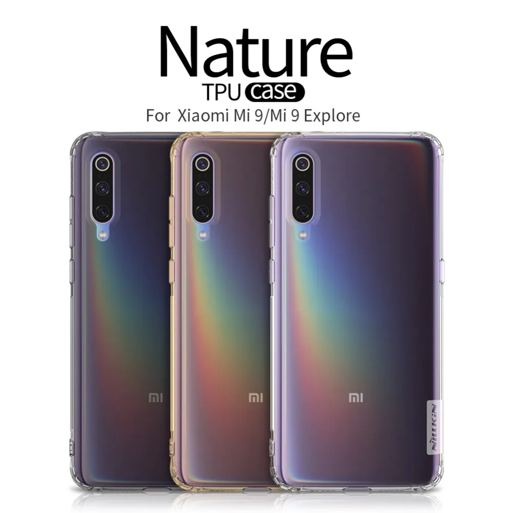 Xiaomi mi 9 чехол Nillkin из ТПУ 0,6 мм ультра тонкий чехол для телефона силиконовый чехол прозрачный чистый чехол на заднюю часть для Xiaomi mi 9 mi 9 M9 чехол