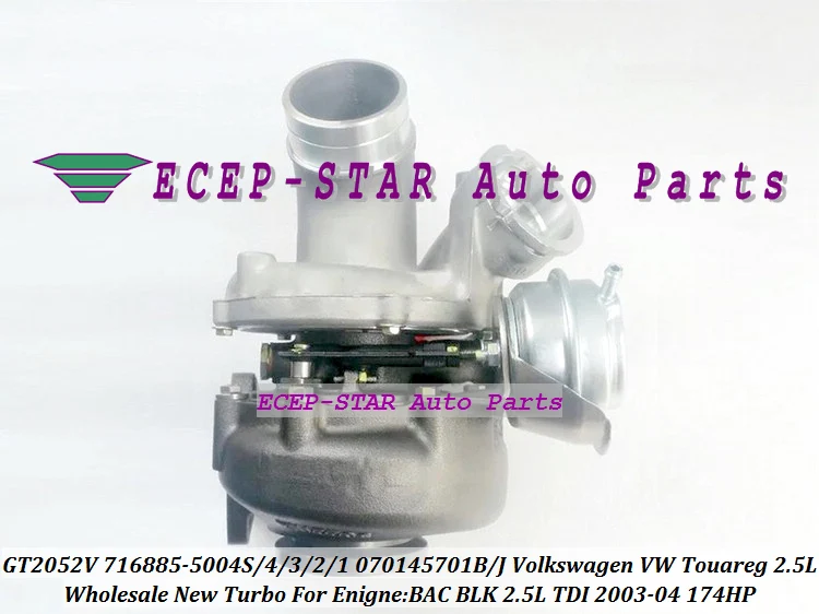 GT2052V 716885 5004S 0004 070145701J 070145701JV 070145701JX Turbo для VW Touareg 03 BAC BLK 2.5L TDI бесплатная доставка|turbo