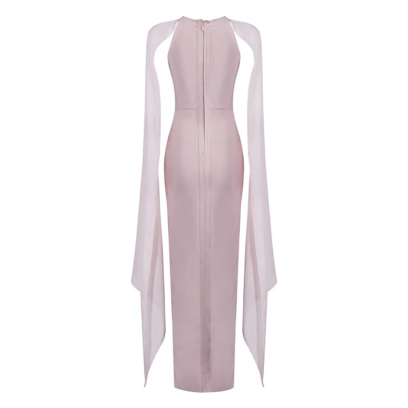 Bqueen 2017 Новинка рукав летучая мышь с высоким разрезом сексуальное длинное женское