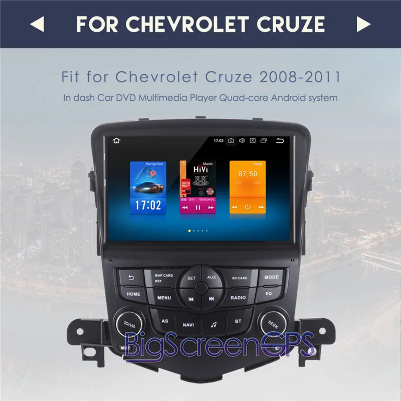 1 Din Android 8,0 7,0 автомобиля gps радио для Chevrolet Cruze 2008 2009 2010 2011 2012 Оперативная память 4 Гб Встроенная память 32 GB Автомобильный стерео Мультимедийный Плеер