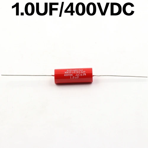 1 шт. 400VDC аудио класса осевой конденсатор Audiophiler MKP конденсатор для винтажный гитарный усилитель, динамик кроссовер муфта DIY Reapair - Цвет: 1.0uF400V
