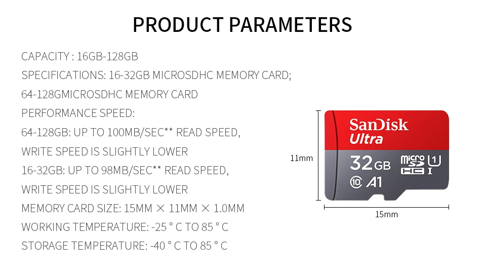 Карта флэш-памяти SanDisk класса 10 64 Гб SDXC SDHC Micro SD карта 128 Гб microsd tf карты 32G 16G Cartao De Memoia Бесплатный считыватель