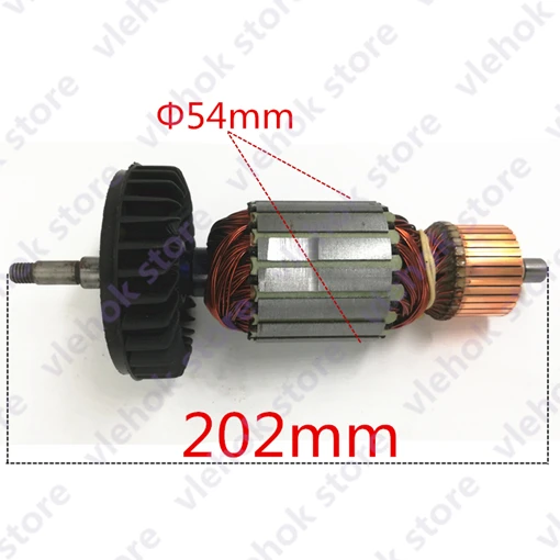 Armature Rotor AC220-240V арматура роторный якорь заменить для MAKITA 517793-7 517794-5 GA9020 GA7020 GA9020S GA7020S gtpse мотор угловая шлифовальная машина - Цвет: Armature Rotor
