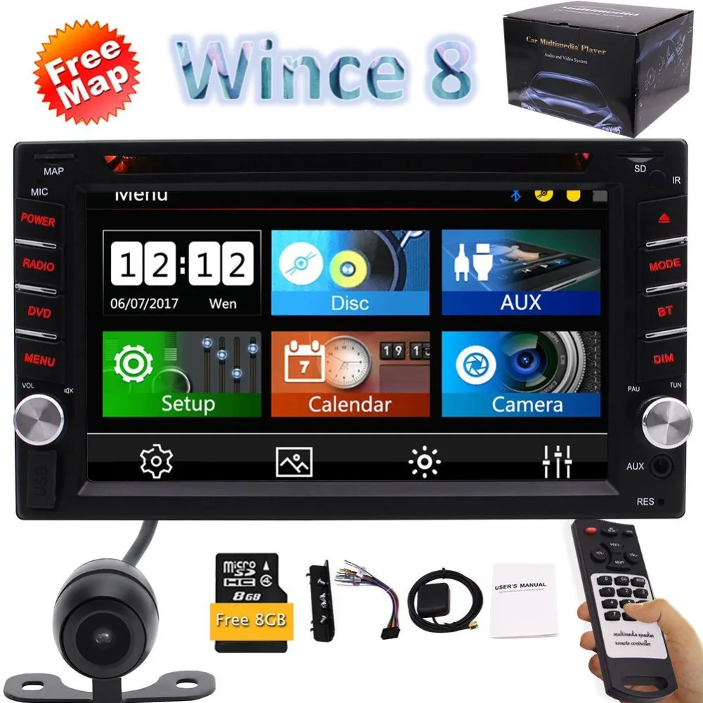 2DIN в тире автомобильный стерео CD dvd плеер карта памяти SD bluetooth FM радио Удобная