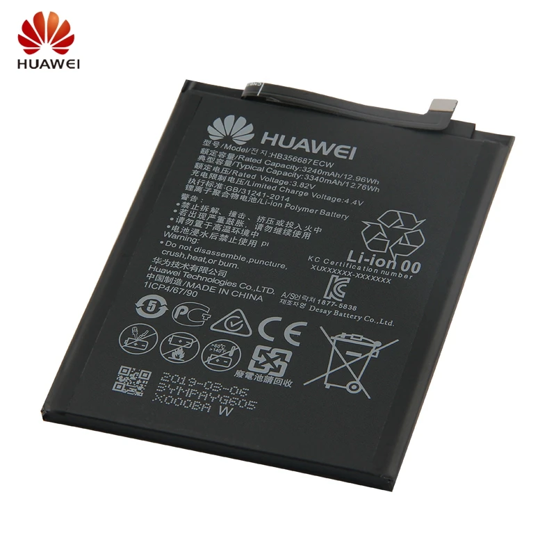 Сменный аккумулятор HB356687ECW для huawei Nova2 Plus Nova 2s mate 10 lite mate 9 Lite P30 lite G10 Honor 7X 9i mate SE